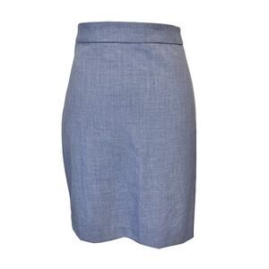 Banana Republic Skirt size 10 Petite Gray Straight Pencil Knee Stretch Career